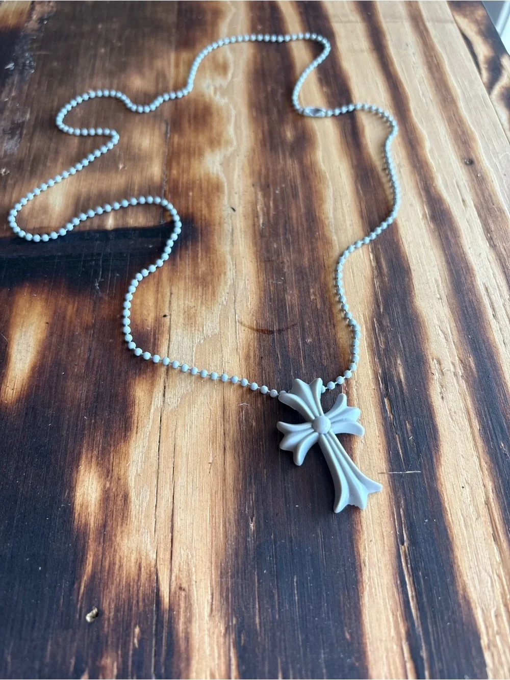 White Chrome Hearts Necklace